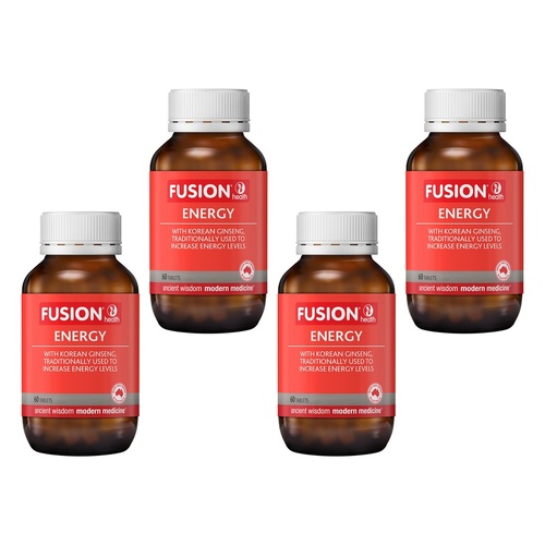 Fusion Health Energy 60 Tablets Pack of 4