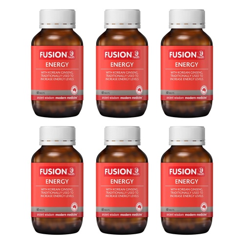 Fusion Health Energy 60 Tablets Pack of 6