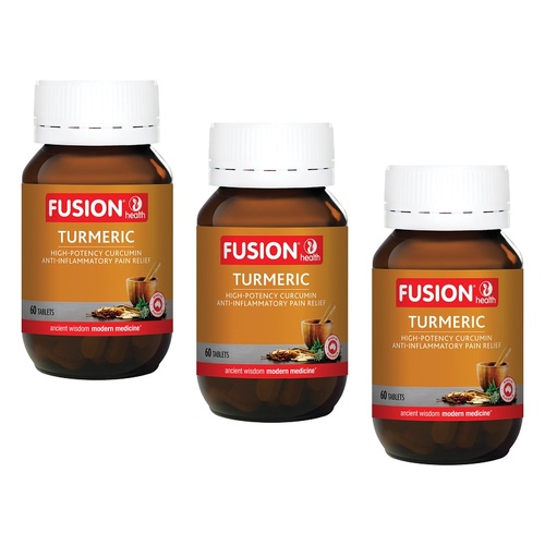 Fusion Health Turmeric 60 Tablets Pack of 3