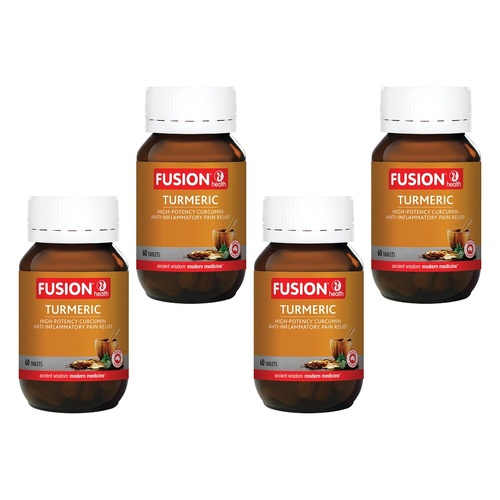 Fusion Health Turmeric 60 Tablets Pack of 4