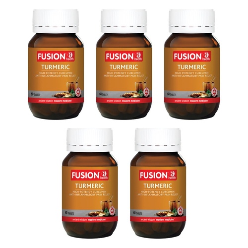 Fusion Health Turmeric 60 Tablets Pack of 5