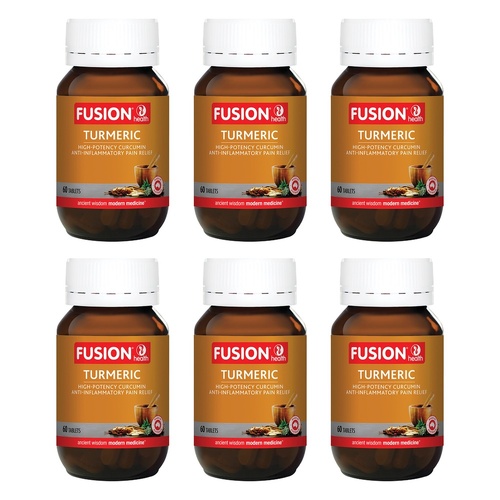 Fusion Health Turmeric 60 Tablets Pack of 6