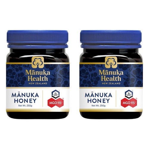 Manuka Health MGO 115+ UMF 6 Manuka Honey 250g Pack of 2