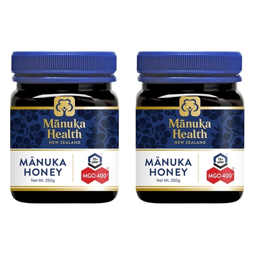 Manuka Health MGO 400+ UMF 13 Manuka Honey 250g Pack of 2