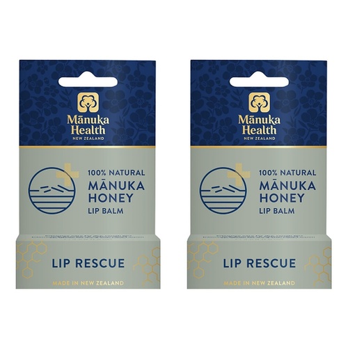 Manuka Health Manuka Honey Lip Balm 4.5g Pack of 2