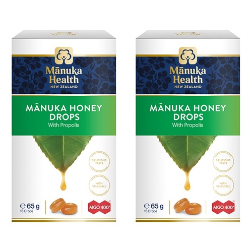 Manuka Health Manuka Honey Drops with Propolis 65g Pack of 2