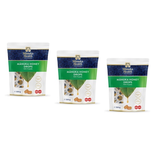 Manuka Health Manuka Honey Drops with Propolis 250g Pack of 3