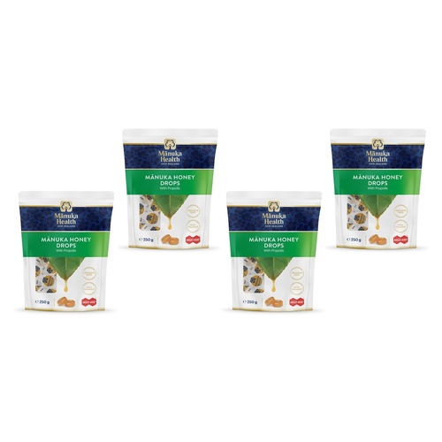 Manuka Health Manuka Honey Drops with Propolis 250g Pack of 4