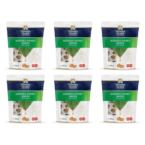 Manuka Health Manuka Honey Drops with Propolis 250g Pack of 6