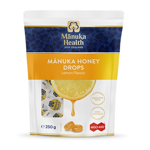 Manuka Health MGO 400+ Manuka Honey Drops Lemon 250g