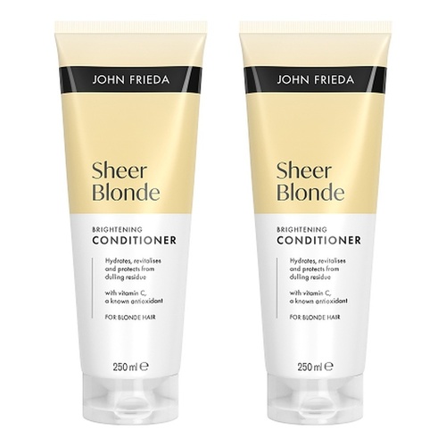 John Frieda Sheer Blonde Brightening Conditioner 250mL Pack of 2