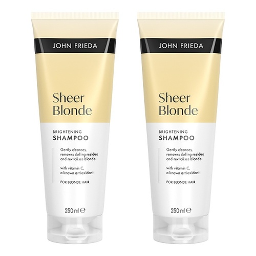 John Frieda Sheer Blonde Brightening Shampoo 250mL Pack of 2