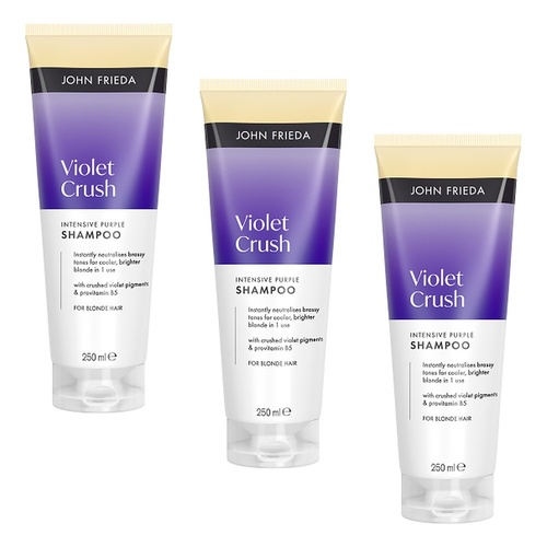 John Frieda Violet Crush Intensive Purple Shampoo 250mL Pack of 3
