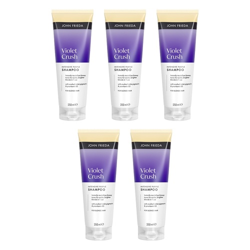 John Frieda Violet Crush Intensive Purple Shampoo 250mL Pack of 5