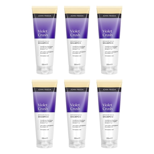 John Frieda Violet Crush Intensive Purple Shampoo 250mL Pack of 6