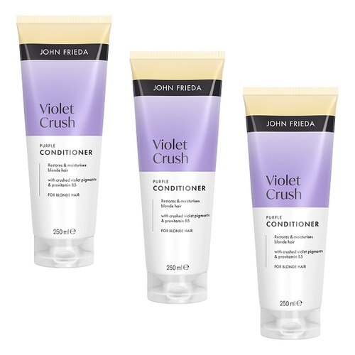 John Frieda Violet Crush Purple Conditioner 250mL Pack of 3