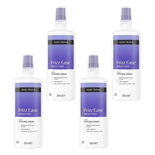 John Frieda Frizz Ease Dream Curls Styling Spray 200mL Pack of 4