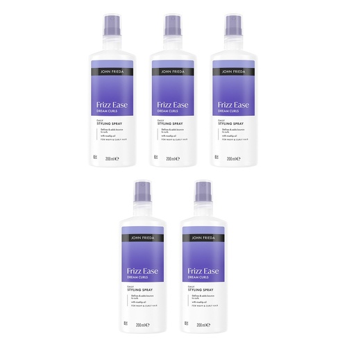 John Frieda Frizz Ease Dream Curls Styling Spray 200mL Pack of 5