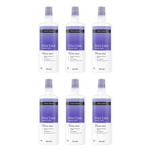 John Frieda Frizz Ease Dream Curls Styling Spray 200mL Pack of 6