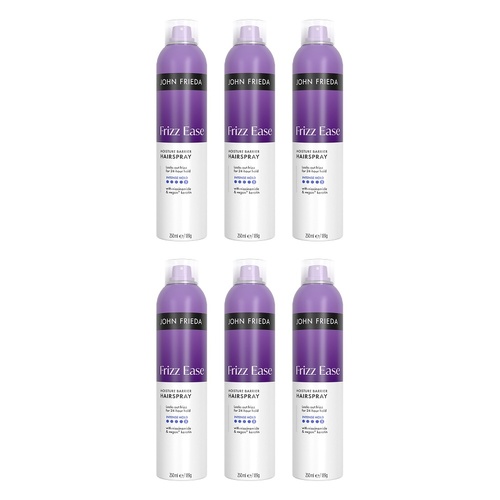 John Frieda Frizz Ease Moisture Barrier Hairspray 250mL Pack of 6