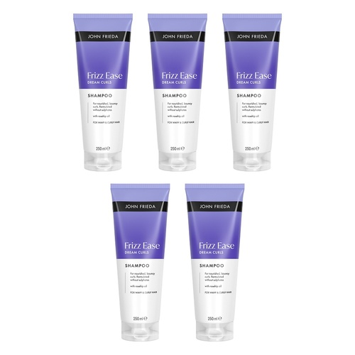 John Frieda Frizz Ease Dream Curls Shampoo with Rosehip Oil 250mL Pack of 5