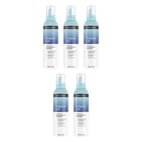 John Frieda Volume Lift Thickening Mousse 200mL Pack of 5