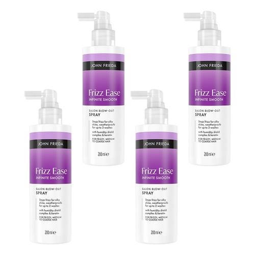 John Frieda Frizz Ease Infinite Smooth Blow-out Spray 200mL Pack of 4