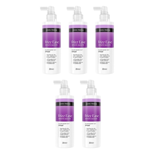 John Frieda Frizz Ease Infinite Smooth Blow-out Spray 200mL Pack of 5