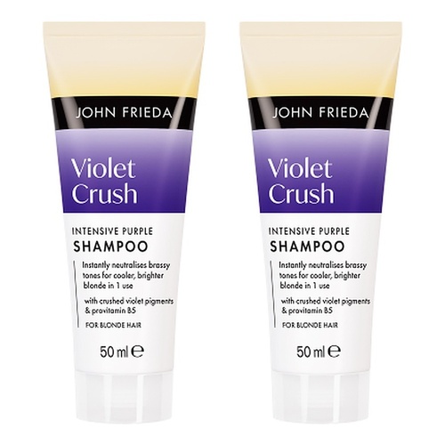 John Frieda Violet Crush Intensive Purple Shampoo 50mL Pack of 2