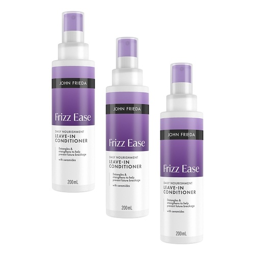 John Frieda Frizz Ease Daily Nourishment Leave-in Conditioner 200mL Pack of 3