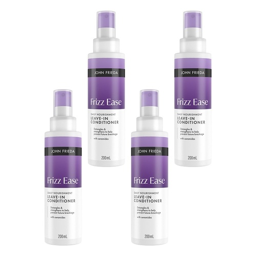 John Frieda Frizz Ease Daily Nourishment Leave-in Conditioner 200mL Pack of 4