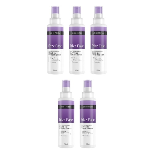 John Frieda Frizz Ease Daily Nourishment Leave-in Conditioner 200mL Pack of 5