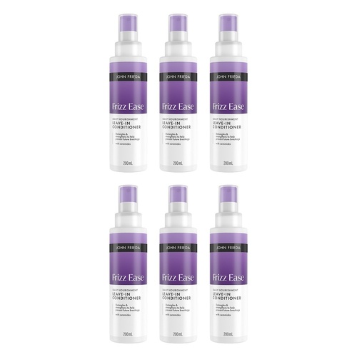John Frieda Frizz Ease Daily Nourishment Leave-in Conditioner 200mL Pack of 6