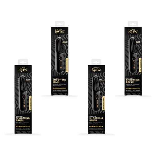 Lady Jayne Rechargeable Smoothing Brush Pack of 4