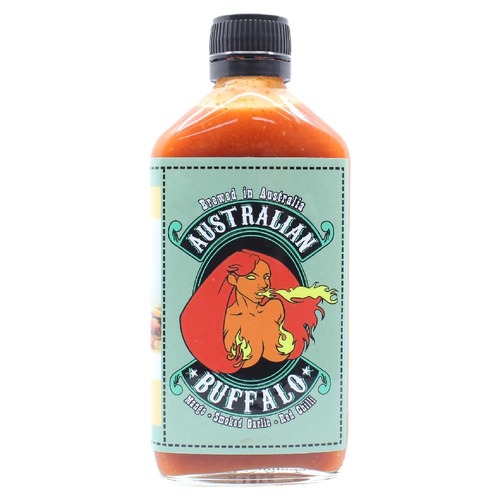Australian Buffalo Sauce Mango Garlic Chilli Spicy Hot BBQ Sauce Original Green 