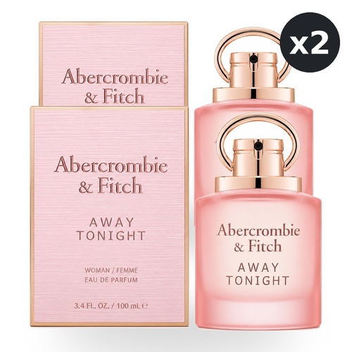 Abercrombie & Fitch Away Tonight Her Eau De Parfum EDP 100ml Pack of 2