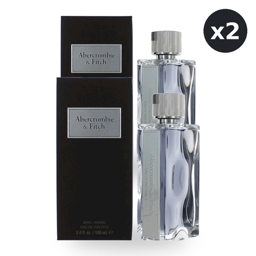 Abercrombie & Fitch First Instinct Eau De Toilette EDT Spray 100ml Pack of 2