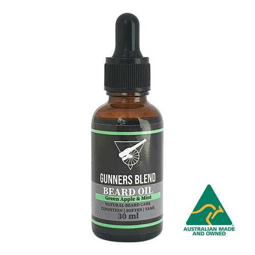 Gunners Blend Green Apple & Mint Beard Oil 30ml