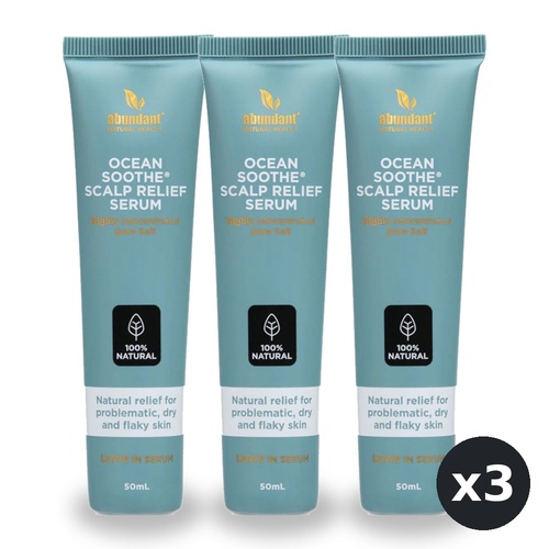 Abundant Natural Health Ocean Soothe Scalp Relief Serum 50ml Pack of 3