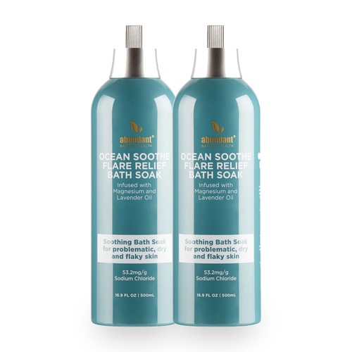 Abundant Natural Health Ocean Soothe Flare Relief Body Soak 500ml Pack of 2