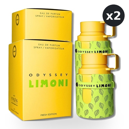 Armaf Odyssey Limoni Fresh Edition Unisex Eau De Parfum EDP 100ml Pack of 2