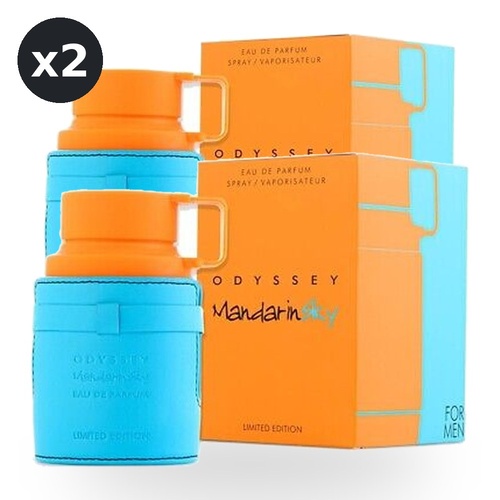 Armaf Odyssey Mandarin Sky Limited Edition for Men Eau De Parfum EDP 100ml Pack of 2