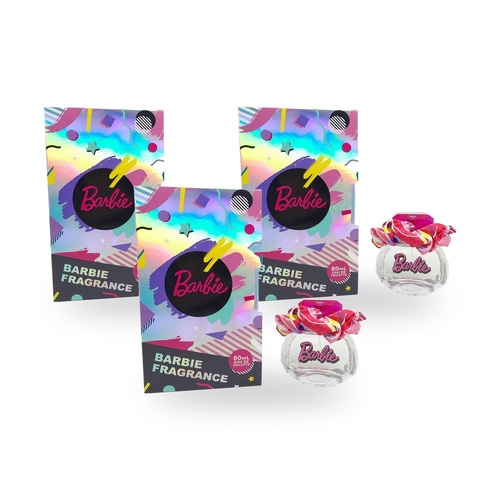 Barbie Total Hair Eau De Toilette EDT Pack of 3