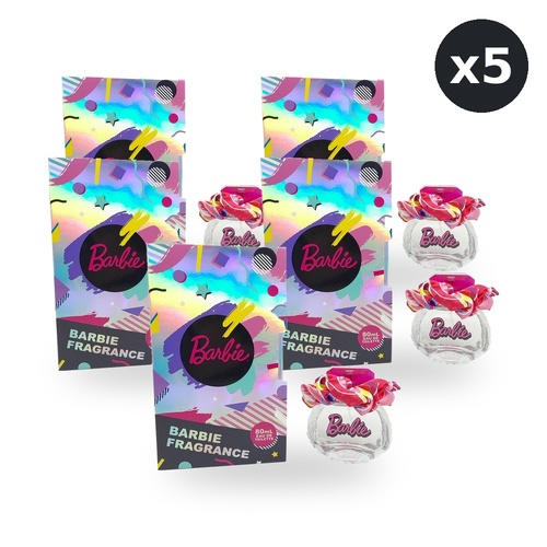 Barbie Total Hair Eau De Toilette EDT Pack of 5