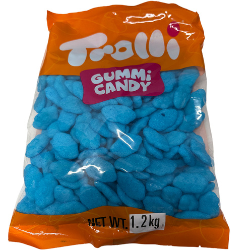 Trolli Blue Raspberry Clouds Gummi Candy 1.2kg Bulk Bag