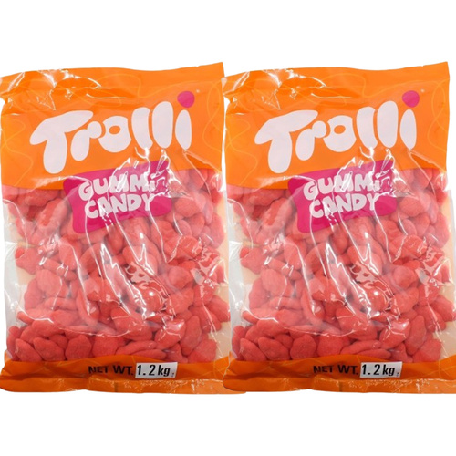 Trolli Strawberry Clouds Candy Lollies Sweets Bulk Pack 2x 2kg Value Pack