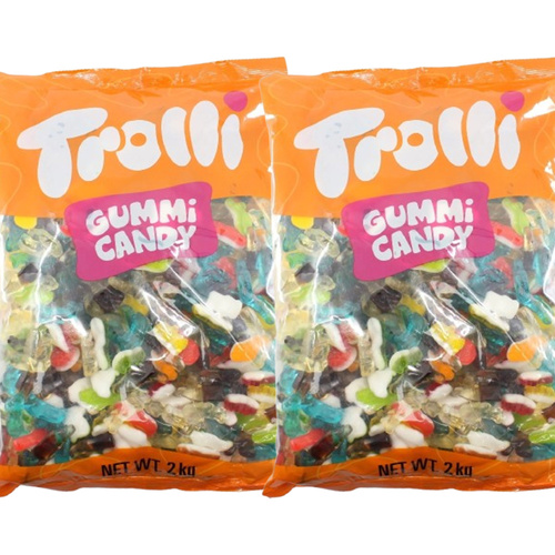 Trolli Groovy Mix Candy Lollies Sweets Bulk Pack 2x 2kg Value Pack