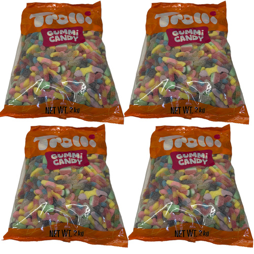 Trolli Sour Mates Gummi Candy 4 Pack 8kg Bulk Bag Sour Chewy Sweets
