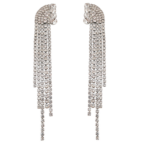 Culturesse Emilio Crystal Diamante Earrings