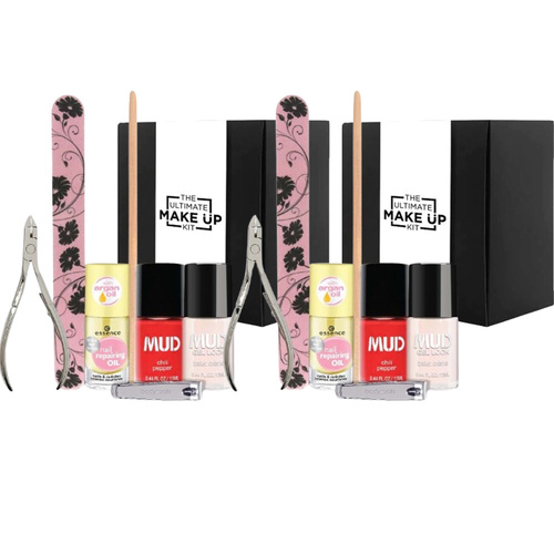 The Ultimate Make Up Kit Nail Care Edition for Nails MUD Makeup Design Essence 2x 1 Kit